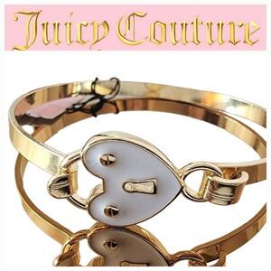 Juicy Couture Heart Locket Clamp Bracelet